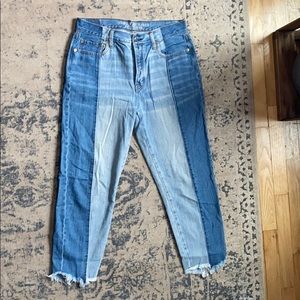 American Eagle two toned Vintage Hi-rise Jeans